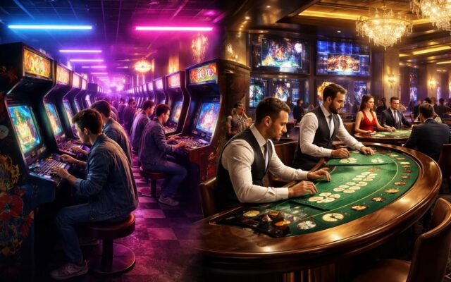 découvrez l'évolution fascinante du jeu en ligne, des machines d'arcade classiques aux tables en direct interactives, combinant nostalgie et technologie moderne pour une expérience unique.